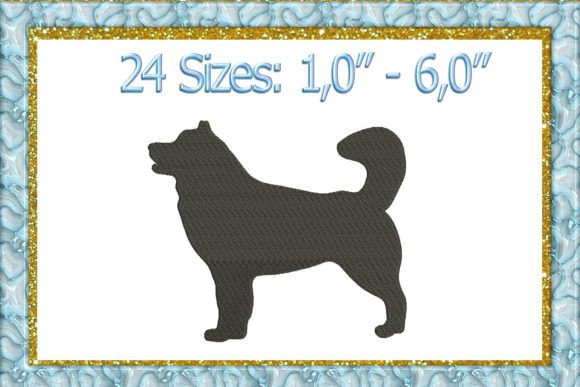 Alaskan Malamute Embroidery Design
