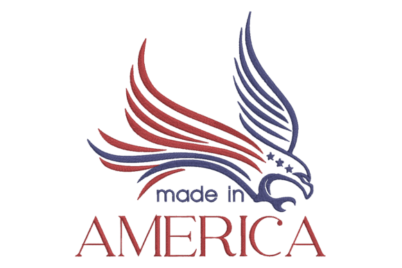 Made in America Embroidery Design