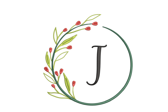 Monogram I: Elegant Embroidery for Personalized Gifts