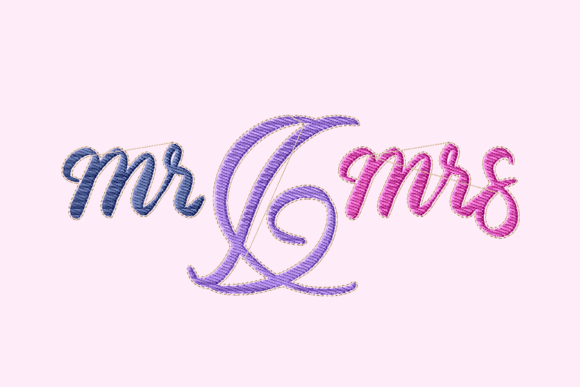 Mr and Mrs Lettering for Holiday Projects
