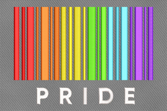 Pride LGBT Embroidery Design