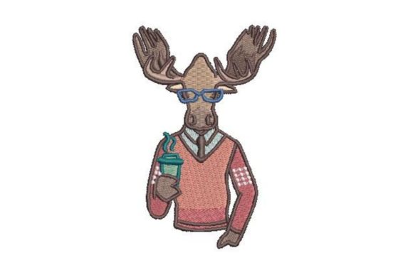 Review: Hipster Moose Embroidery Design